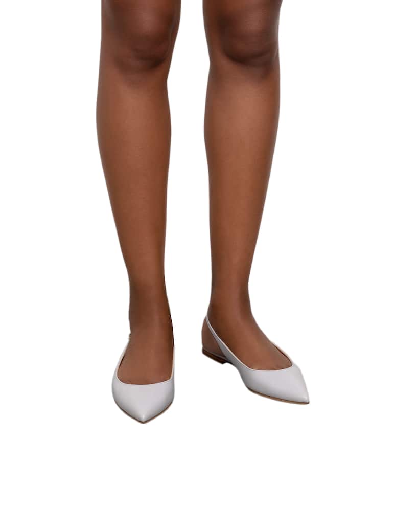 rinascente Gianvito Rossi Ribbon 05 leather sling back ballet flats