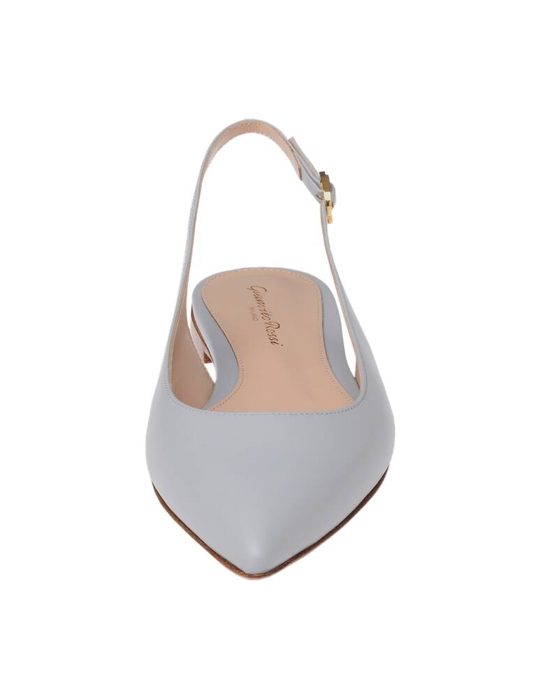 rinascente Gianvito Rossi Ribbon 05 leather sling back ballet flats