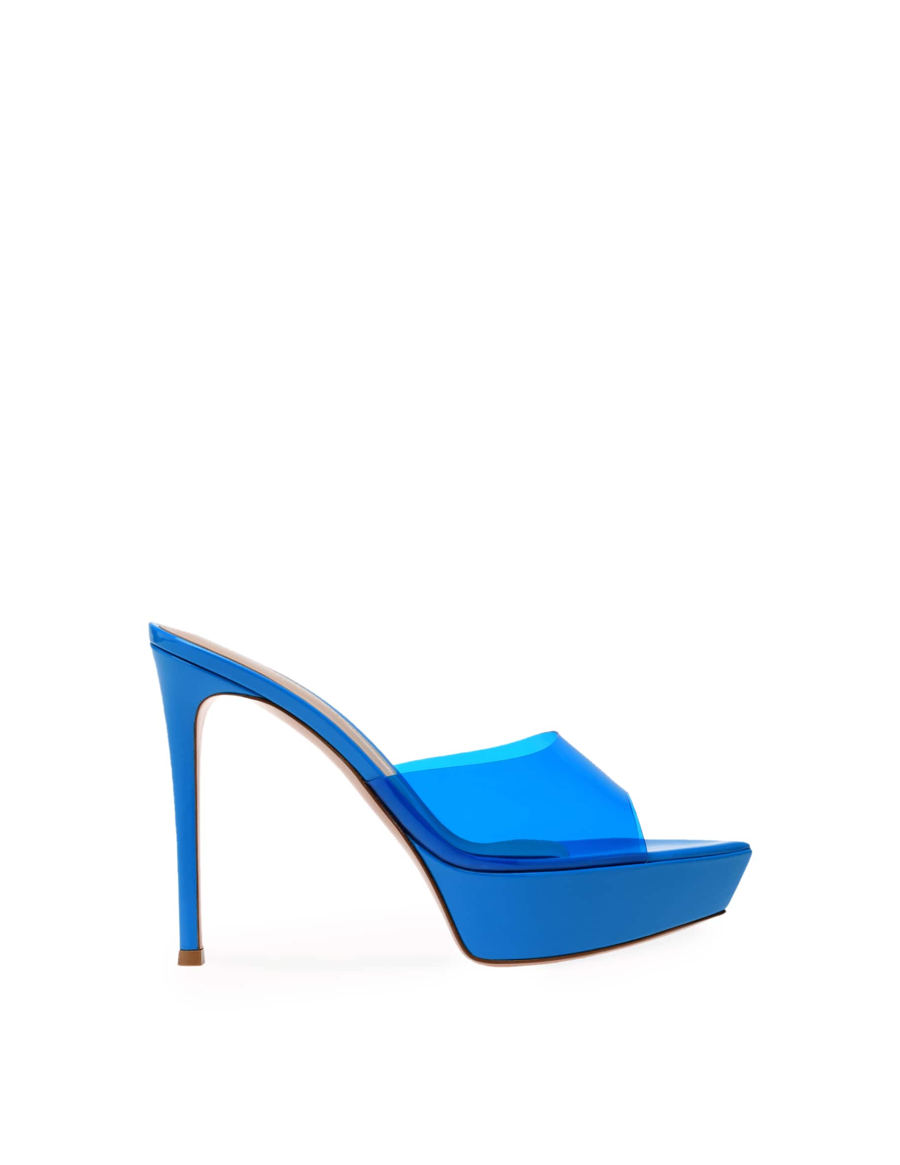 Shop Gianvito Rossi Betty heeled sandals - light blue on