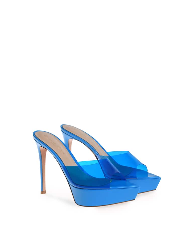 rinascente Gianvito Rossi Sandali con tacco Betty - azzurro