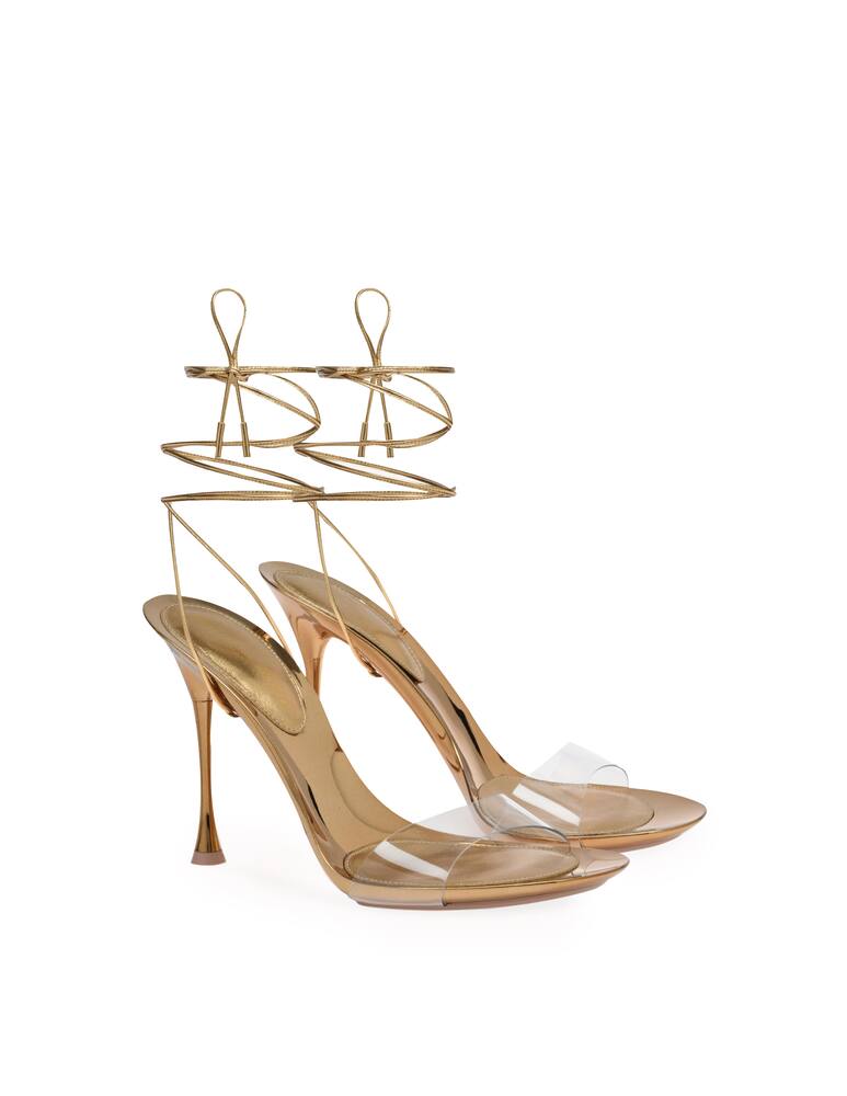 rinascente Gianvito Rossi Spice heeled sandals - gold