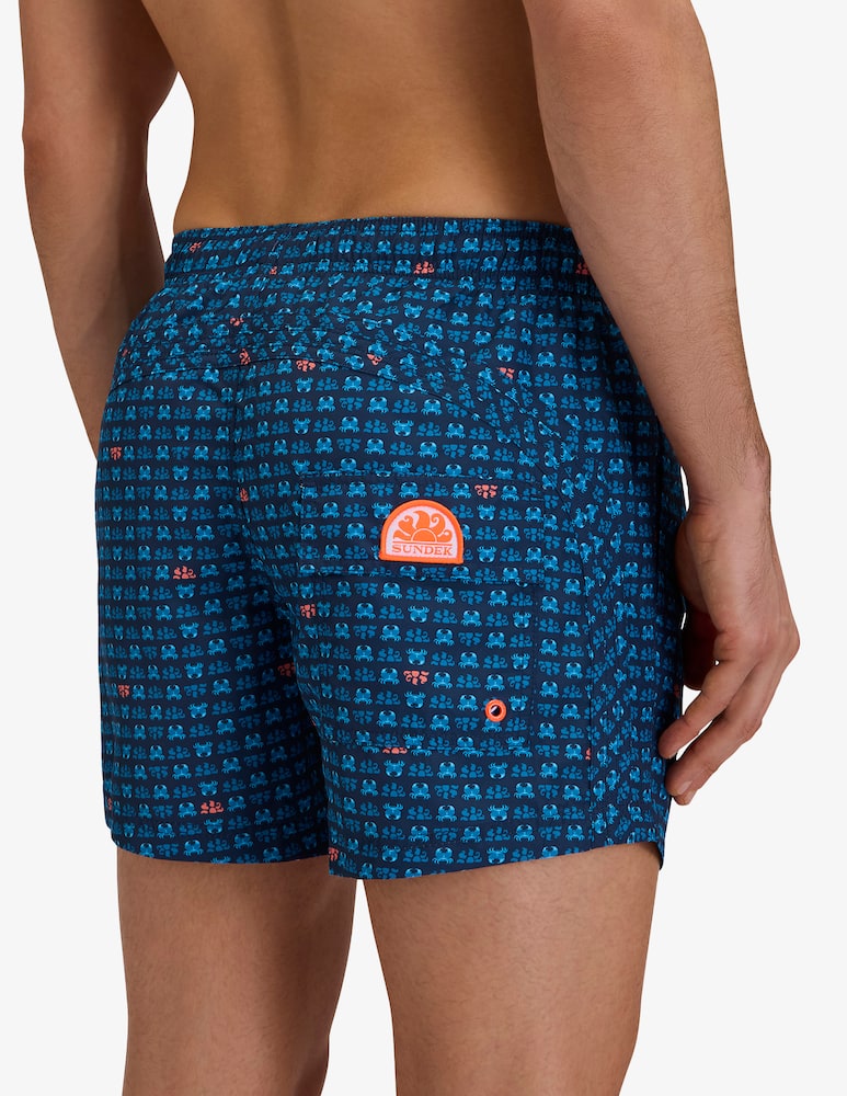 rinascente Sundek Boxer mare stampa granchi