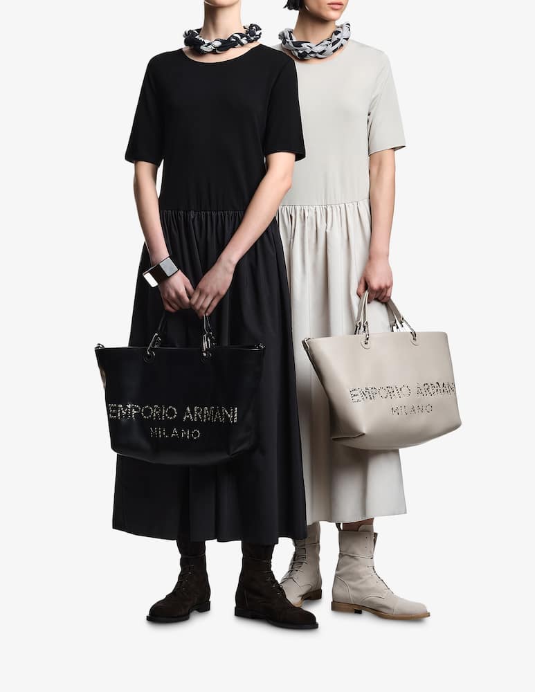 rinascente Emporio Armani Vestito midi con gonna in tafetà