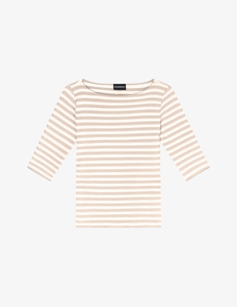 rinascente Emporio Armani Maglia e righe con maniche a tre quarti