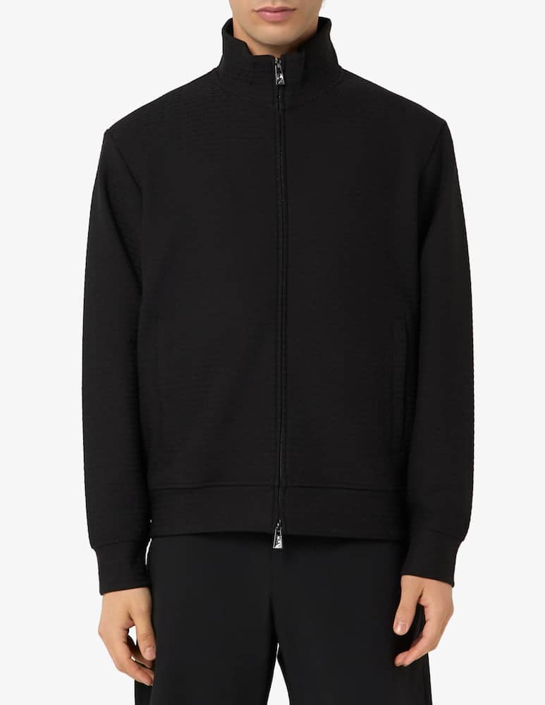 rinascente Emporio Armani Felpa zip logo all over