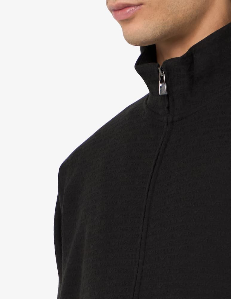 rinascente Emporio Armani Felpa zip logo all over