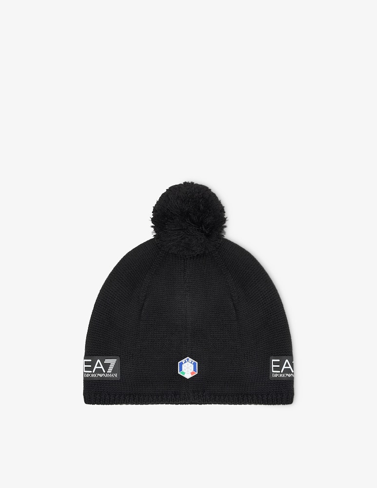 rinascente EA7 Beanie pon pon fisi