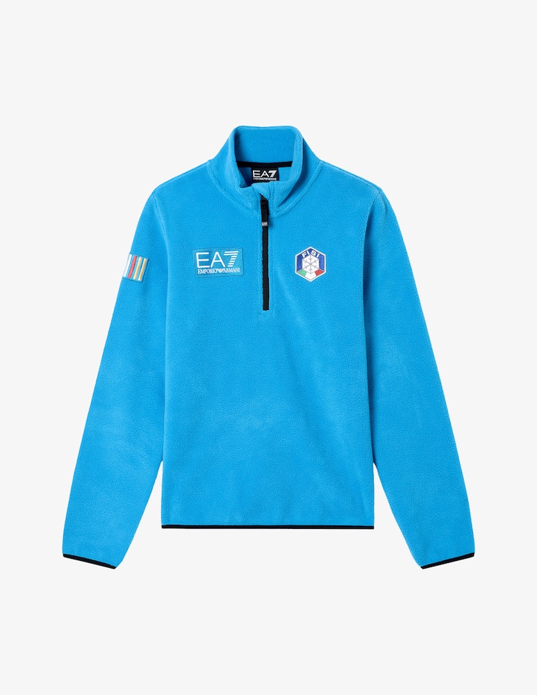 rinascente EA7 Fisi polarfleece half zip