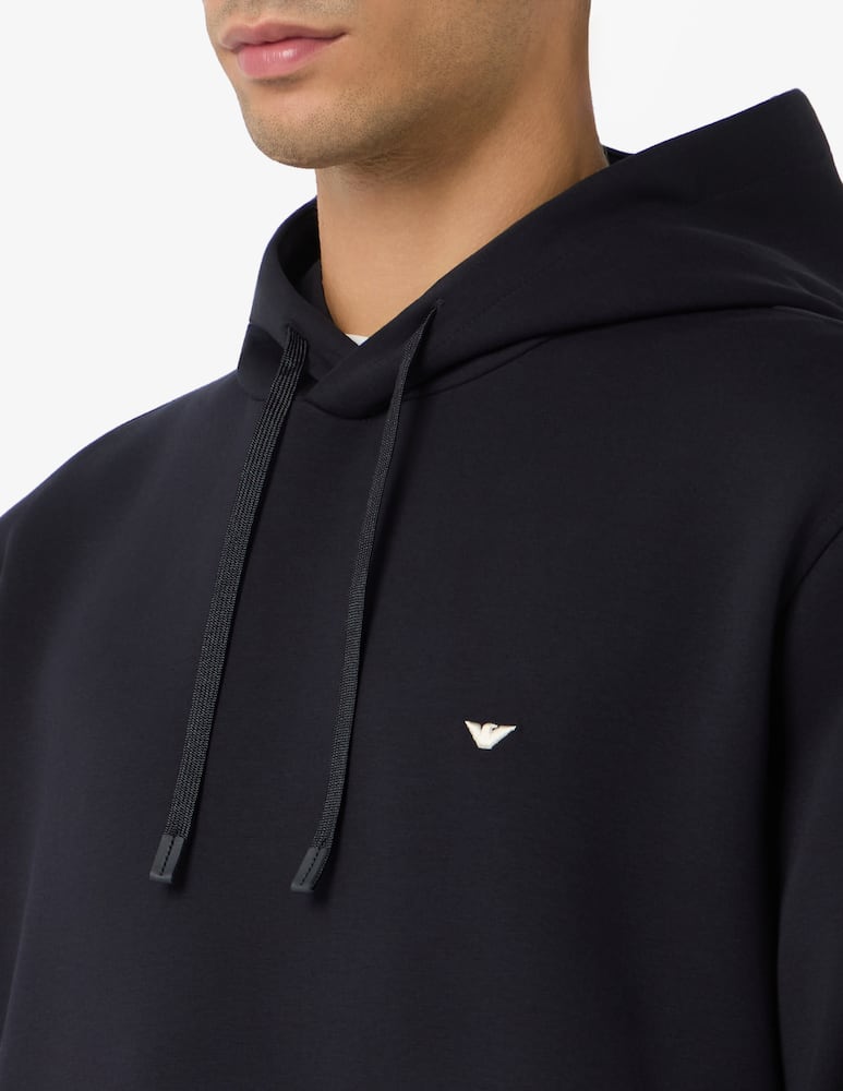 Emporio Armani Felpa con cappuccio e logo - immagine 4 Emporio Armani Felpa con cappuccio e logo - immagine 4