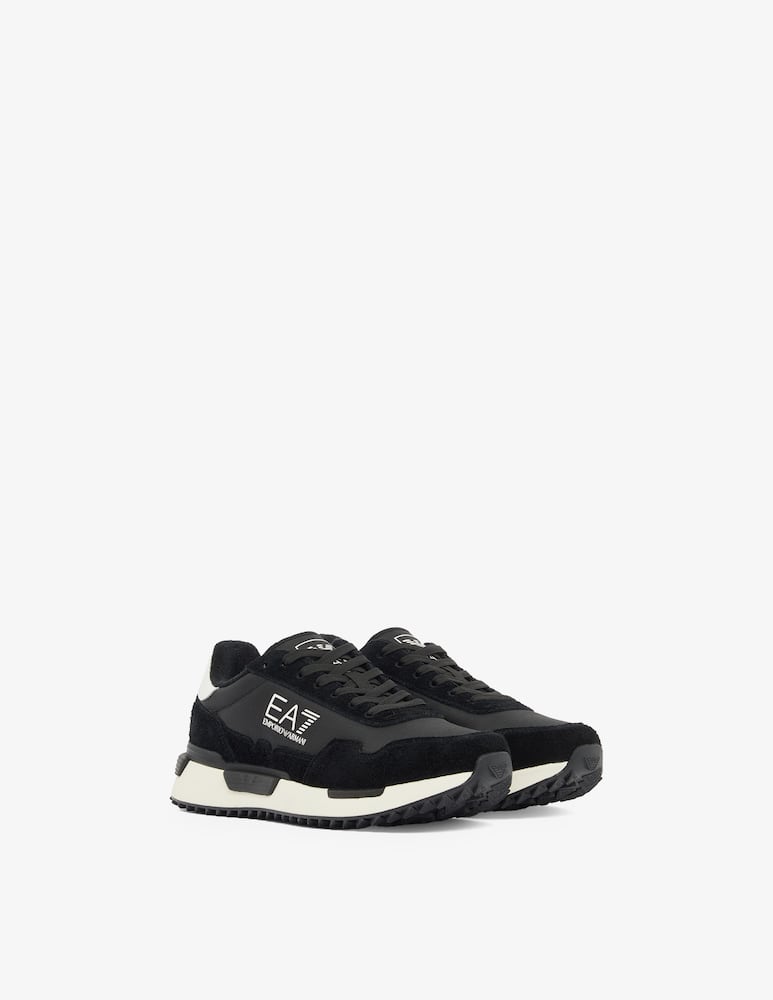 EA7 Sneakers running vintage in nylon e suede - immagine 2 EA7 Sneakers running vintage in nylon e suede - immagine 2