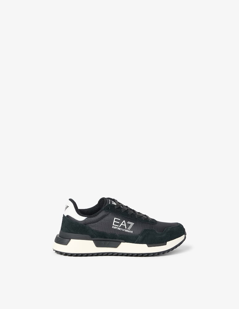 EA7 Sneakers running vintage in nylon e suede - immagine 7 EA7 Sneakers running vintage in nylon e suede - immagine 7