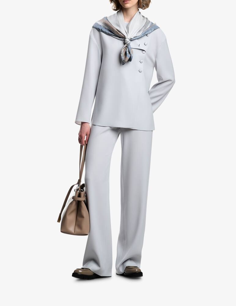 Emporio Armani Pantaloni fluidi a gamba dritta - immagine 2 Emporio Armani Pantaloni fluidi a gamba dritta - immagine 2