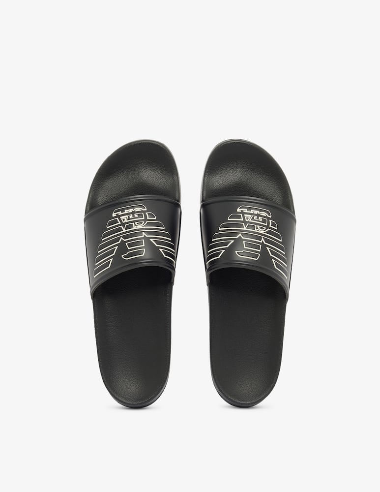 rinascente Emporio Armani Ciabatte con aquila in rilievo