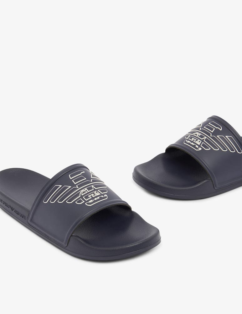 rinascente Emporio Armani Slider con aquila in rilievo