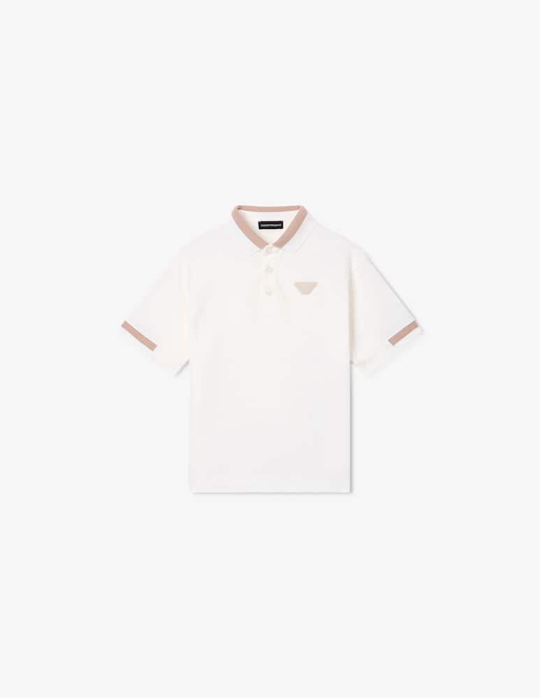 Emporio Armani Polo-shirt with logo trim - picture 1 Emporio Armani Polo-shirt with logo trim - picture 1