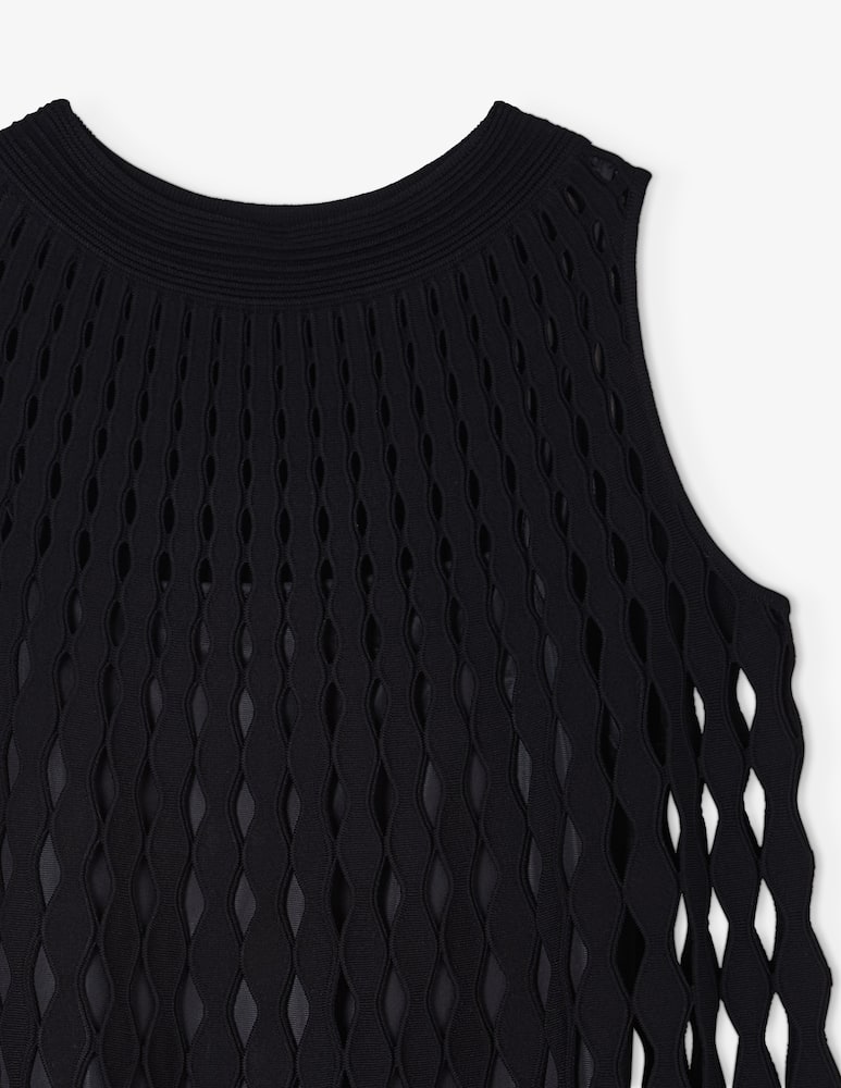 rinascente Emporio Armani Vestito mini a rombi traforati