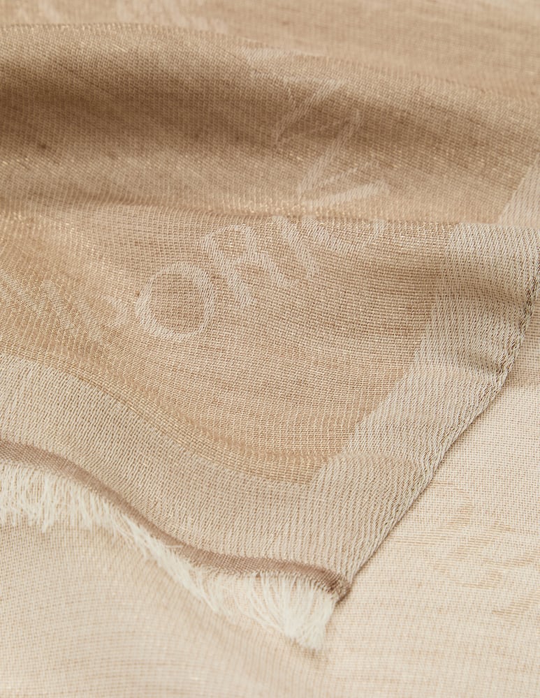 rinascente Emporio Armani Lurex logo stole