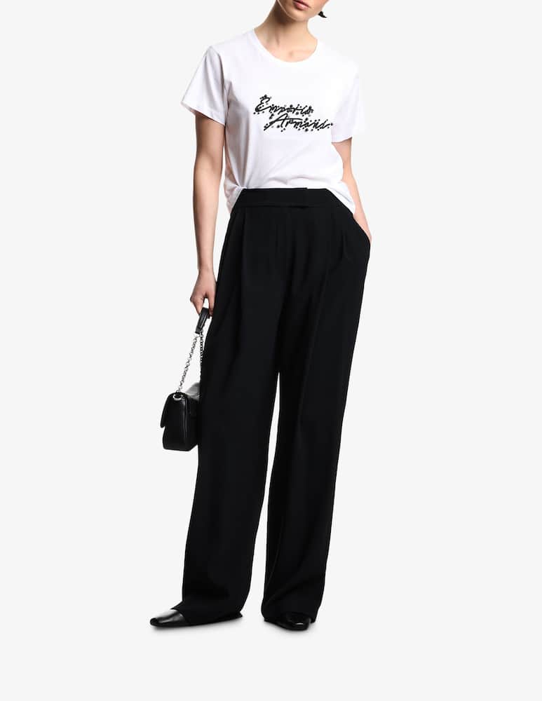 rinascente Emporio Armani T-shirt logo con perle