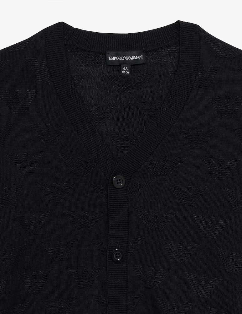 Emporio Armani Cardigan con logo - immagine 3 Emporio Armani Cardigan con logo - immagine 3