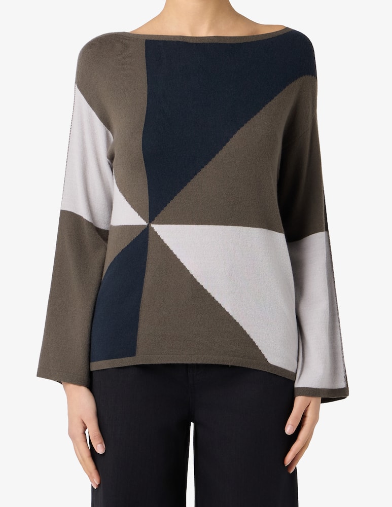 rinascente Emporio Armani Geometric jacquard pullover