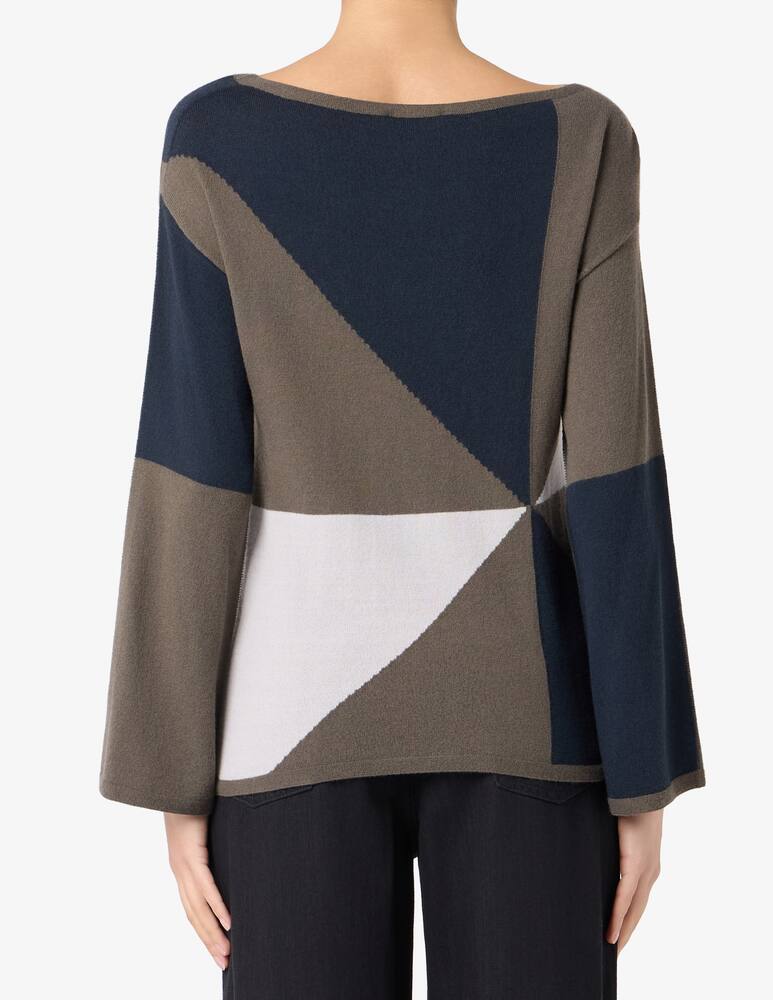rinascente Emporio Armani Geometric jacquard pullover