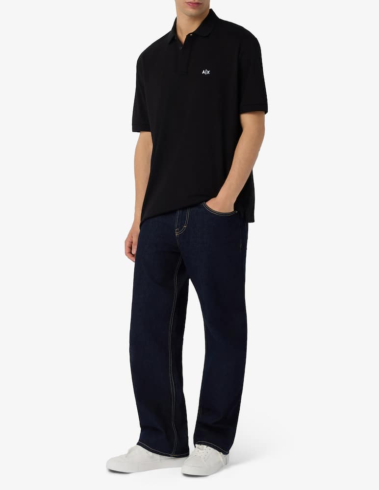 rinascente Armani Exchange Polo piquet con logo AX