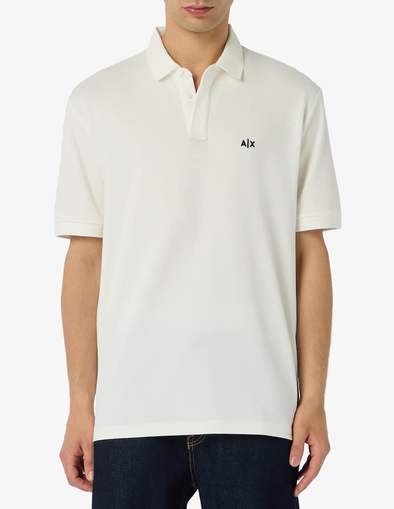 rinascente Armani Exchange Piqué logo polo shirt