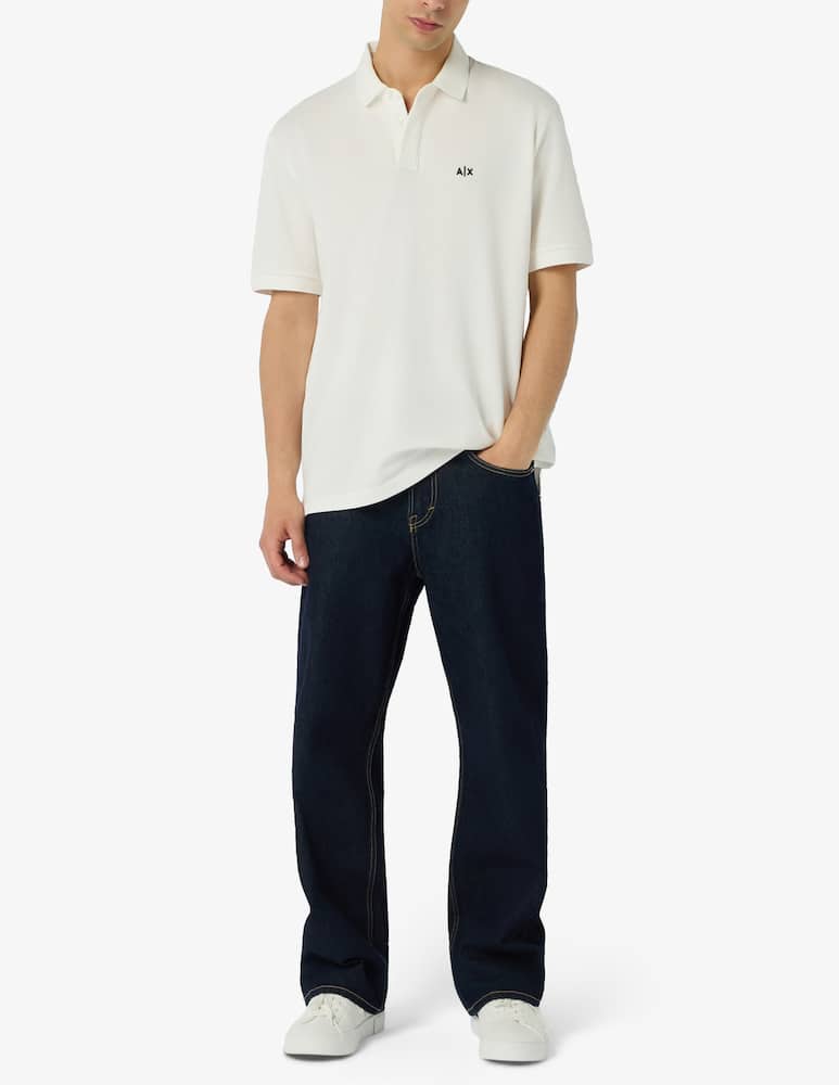 rinascente Armani Exchange Piqué logo polo shirt