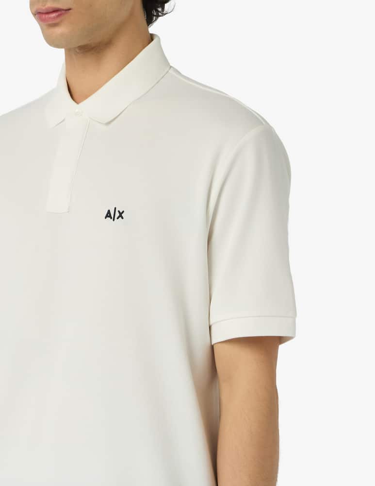rinascente Armani Exchange Piqué logo polo shirt