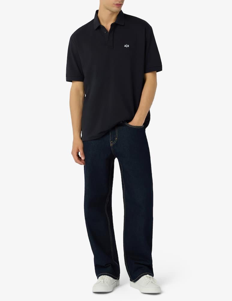 rinascente Armani Exchange Polo piquet manica corta logo