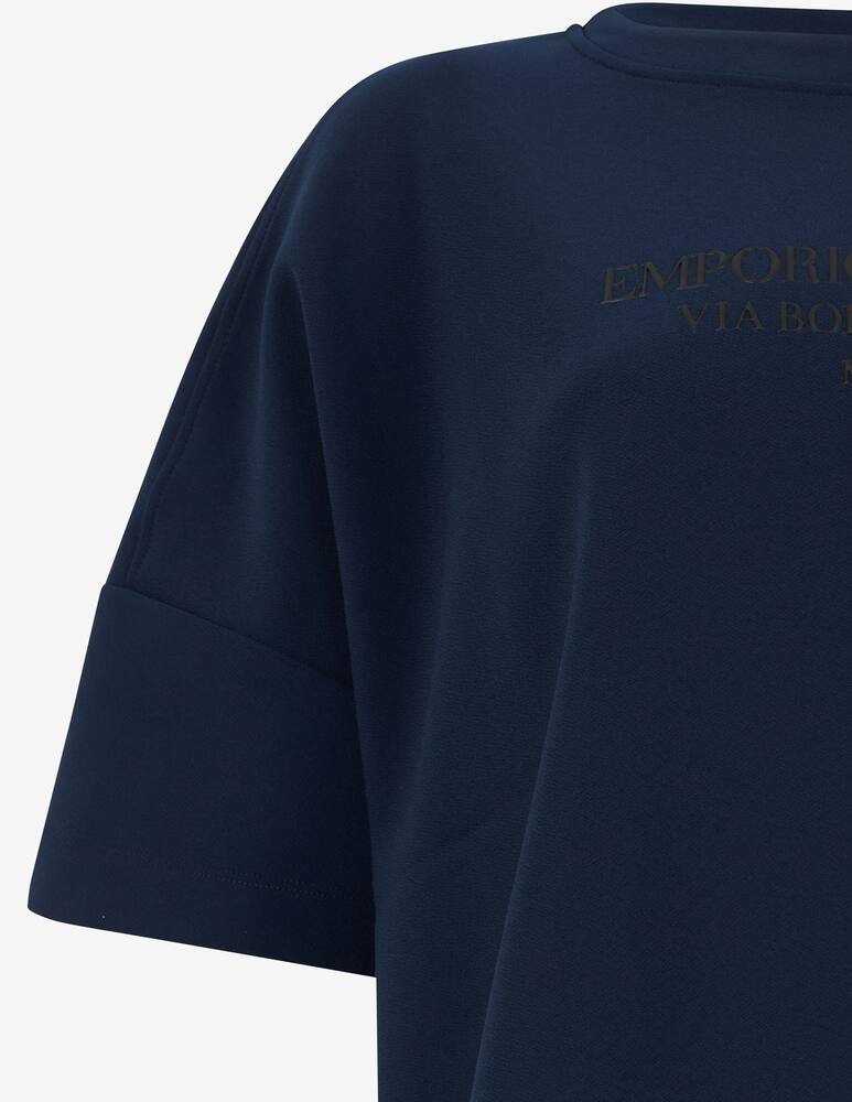 Emporio Armani T-shirt logo cropped - immagine 3 Emporio Armani T-shirt logo cropped - immagine 3