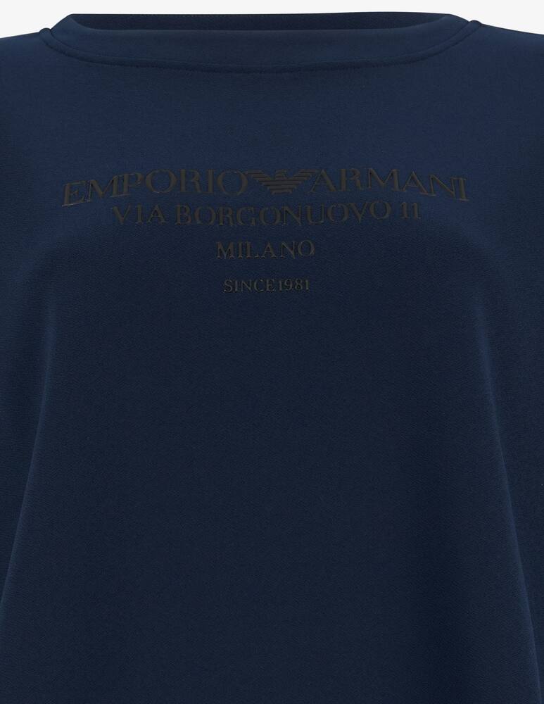 Emporio Armani T-shirt logo cropped - immagine 4 Emporio Armani T-shirt logo cropped - immagine 4