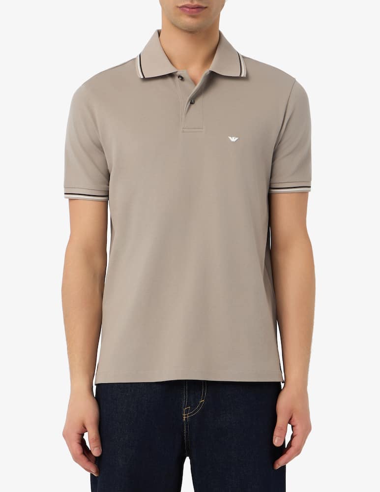 rinascente Emporio Armani Polo shirt with contrast trim