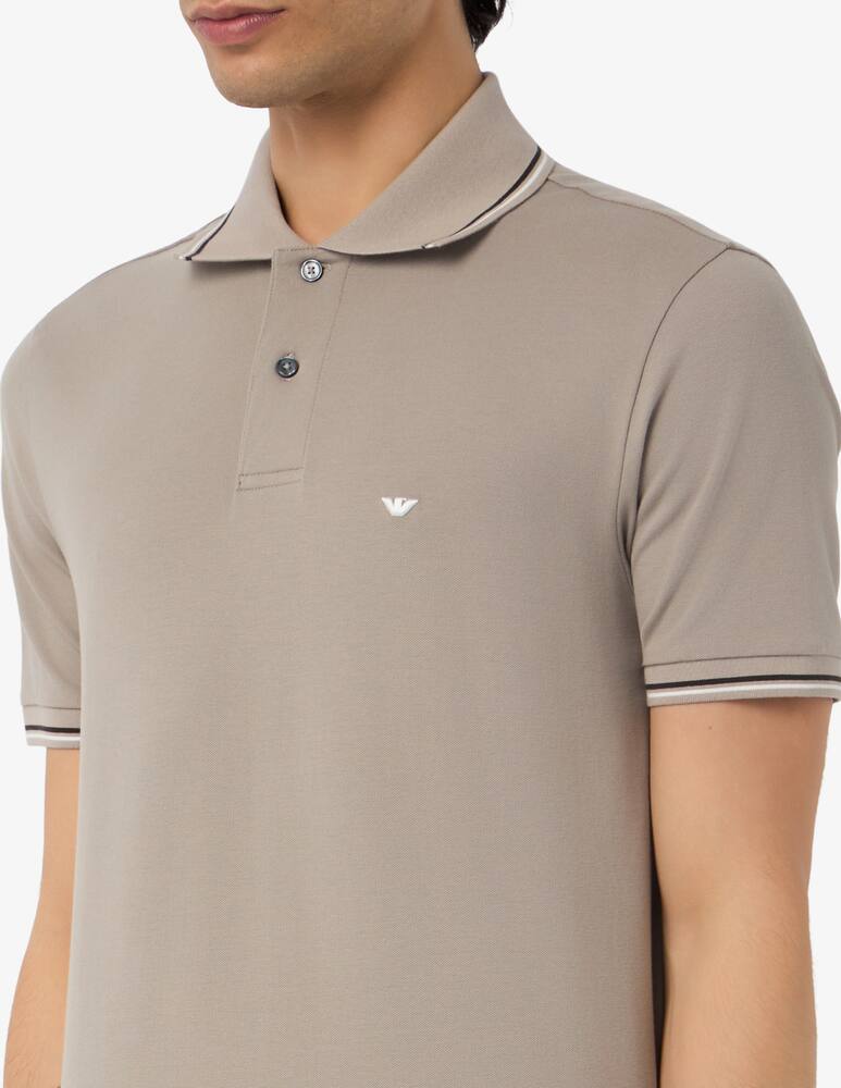 rinascente Emporio Armani Polo shirt with contrast trim