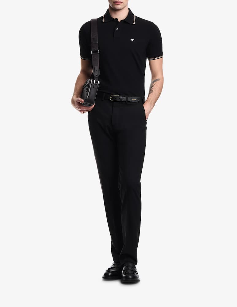 rinascente Emporio Armani Polo shirt with contrast trim