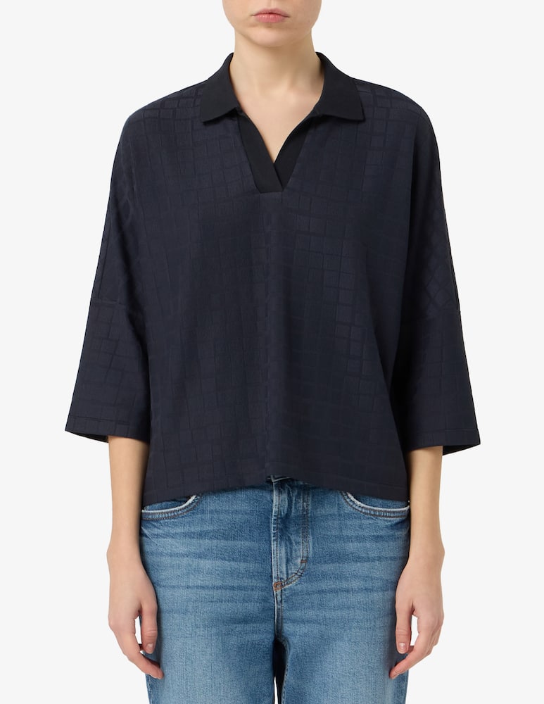 rinascente Emporio Armani Polo con manica a tre quarti