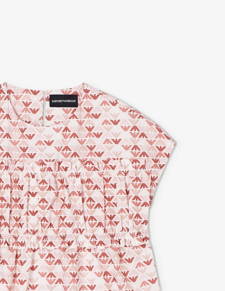 rinascente Emporio Armani Patterned gathered t-shirt