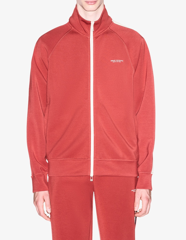 rinascente Armani Exchange Zip-up sweatshirt with tape