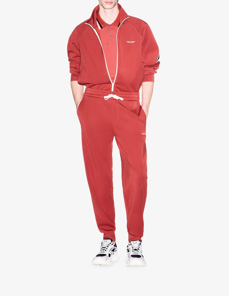 Armani Exchange Zip-up sweatshirt with tape - picture 2