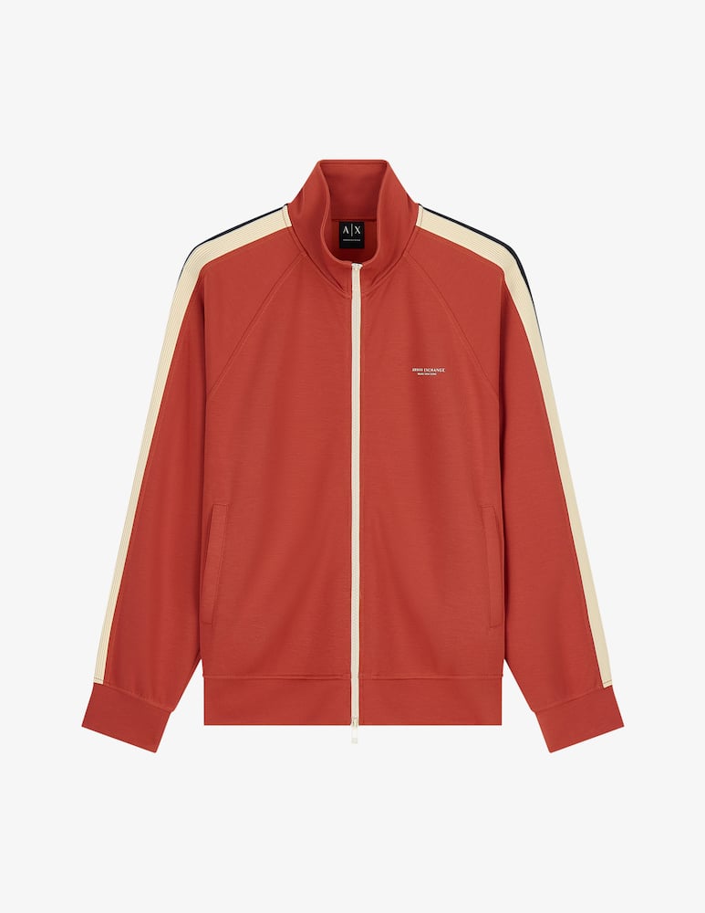 rinascente Armani Exchange Zip-up sweatshirt with tape