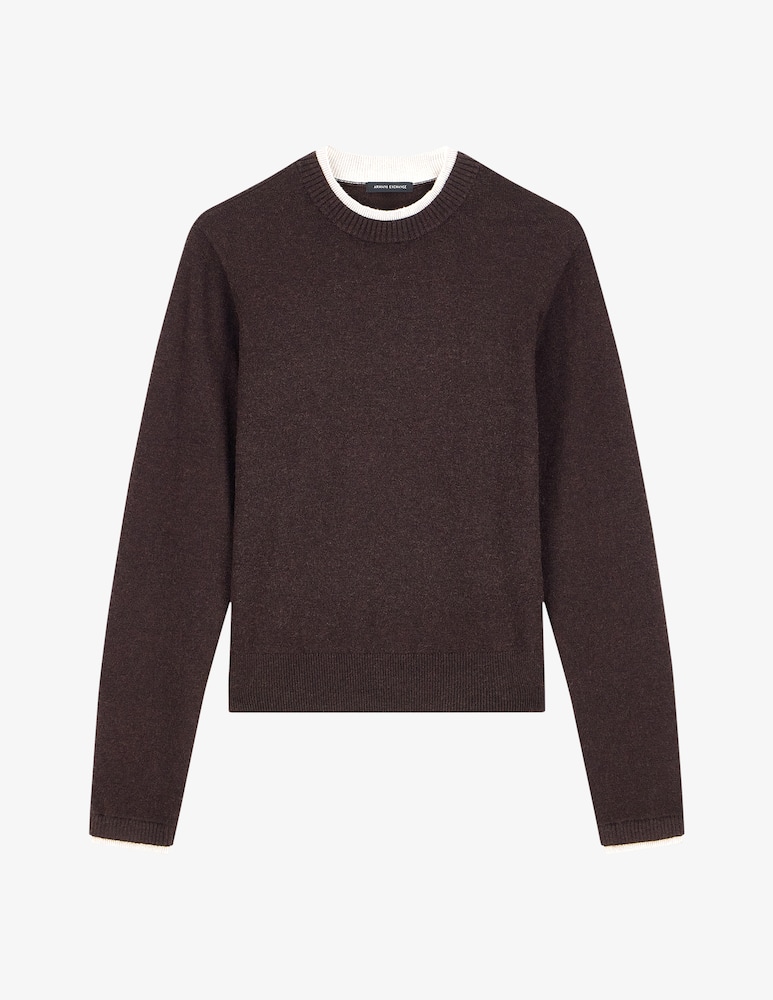 Armani Exchange Crewneck jumper with double trim - picture 5