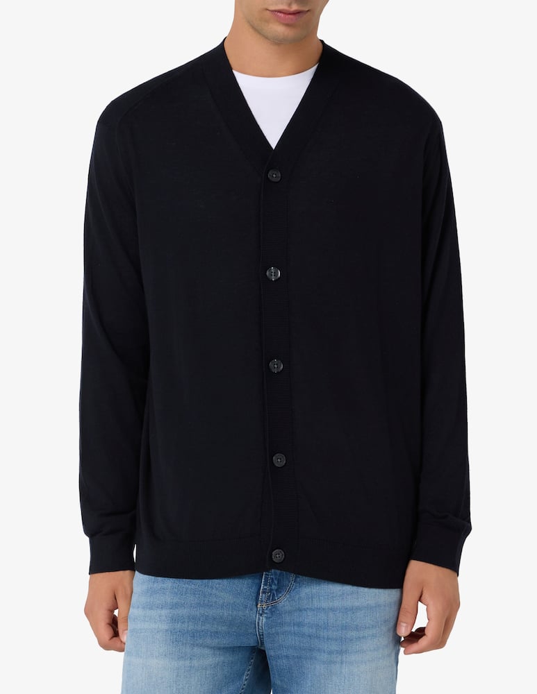 rinascente Armani Exchange Cardigan in lana e lyocell