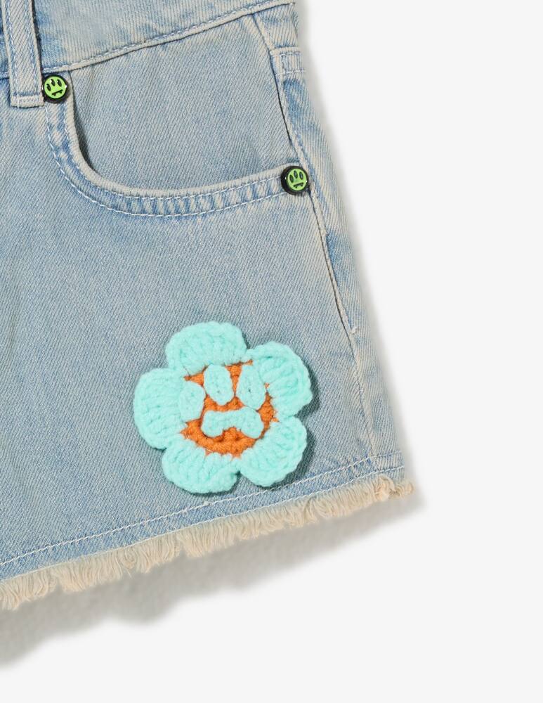 rinascente Barrow Denim embroidered shorts