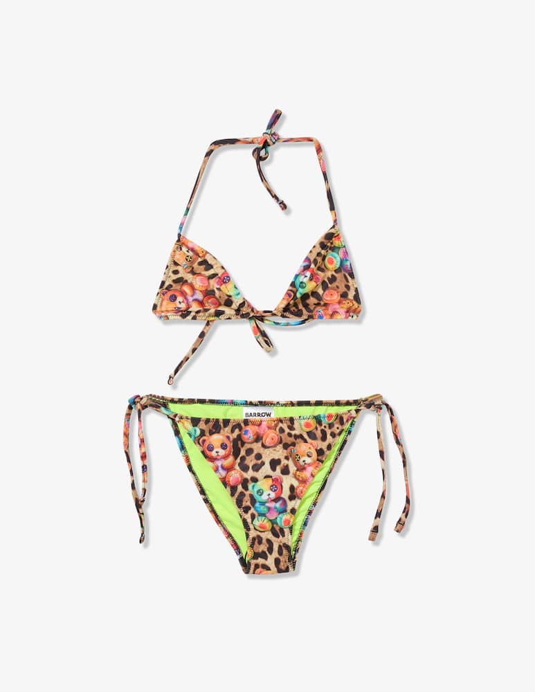 rinascente Barrow Teddy print lycra bikini