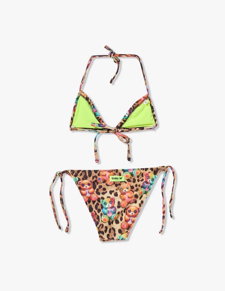 rinascente Barrow Teddy print lycra bikini
