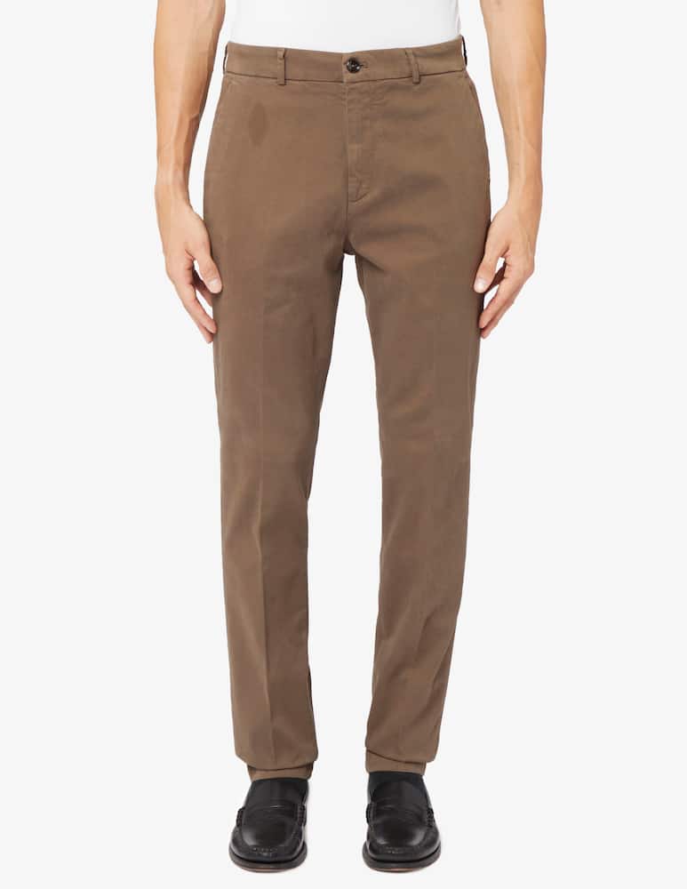 Cruna Brera gabardina slim trousers - picture 1
