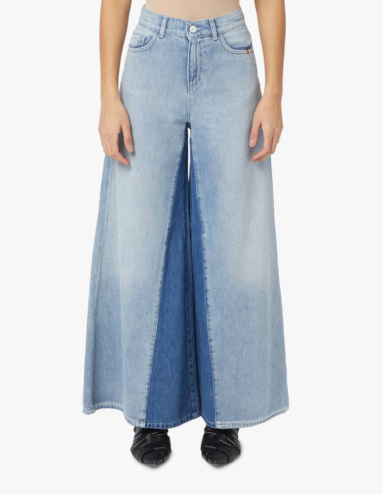 rinascente Amish Supplies Jeans a gamba larga e vita alta Colette - blu