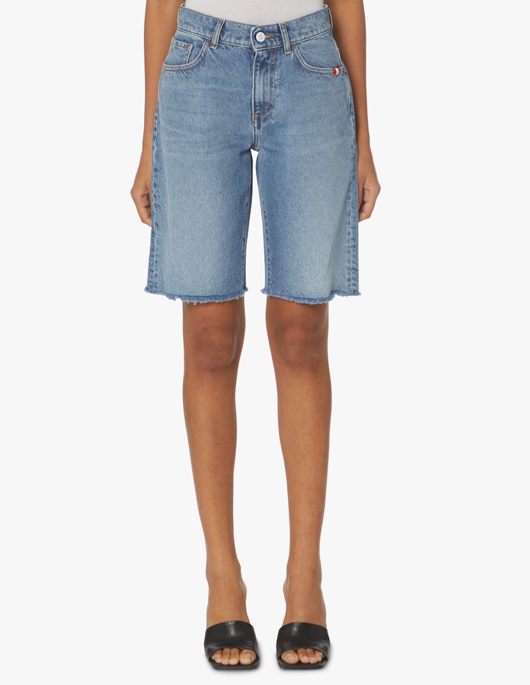 rinascente Amish Supplies Hailey denim bermuda shorts - blue