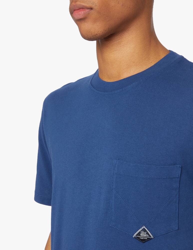 rinascente Roy Roger's Maglietta girocollo pocket - blu