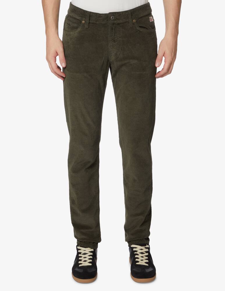 rinascente Roy Roger's Pantaloni 5 tasche in velluto - Verde